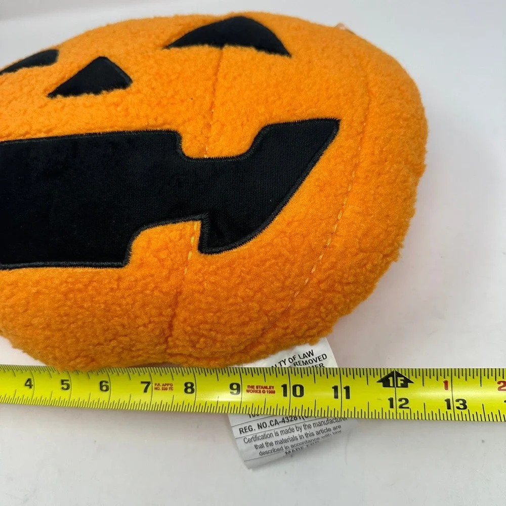 Way to Celebrate Pillow Orange Pumpkin Halloween Shaped Sherpa Plush